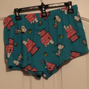 Peanuts Snoopy/Woodstock Sleep Shorts Size Medium